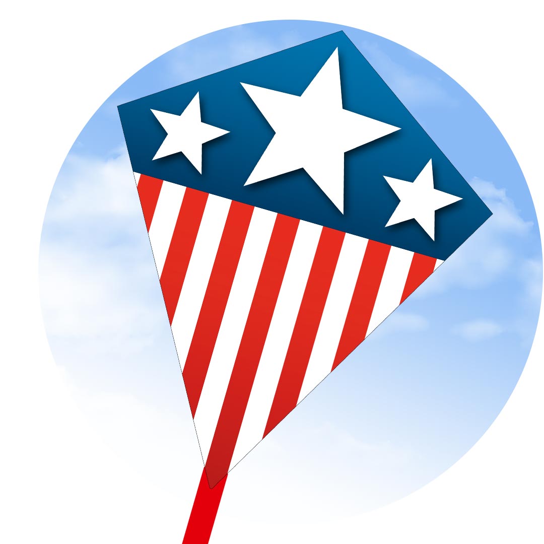 ECO: EDDY STARS & STRIPES 70CM 28"
