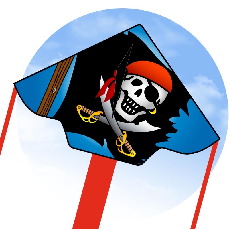 ECO: SIMPLE FLYER JOLLY ROGER 120CM 47"