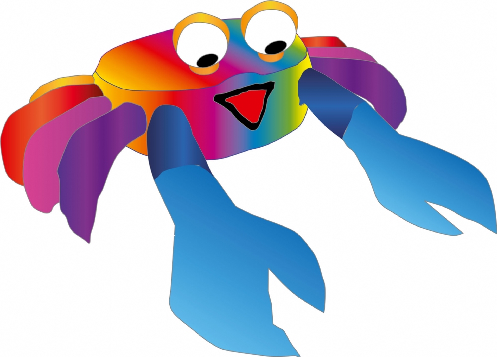 BOUNCING BUDDY 'BILLY THE CRAB' RAINBOW
