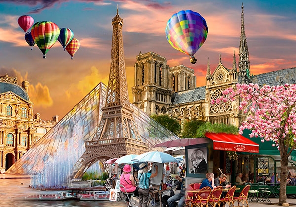 WOODEN CITY PUZZLE: SPRING IN PARIS M