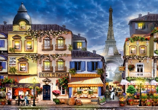 WOODEN CITY PUZZLE: BREAKFAST IN PARIS L