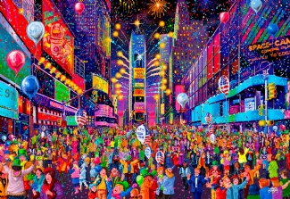 WOODEN CITY PUZZLE: NEW YEAR'S EVE L